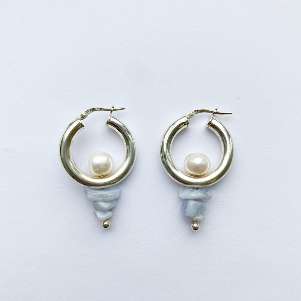Kara Yoo - Luna III Pearl Earrings